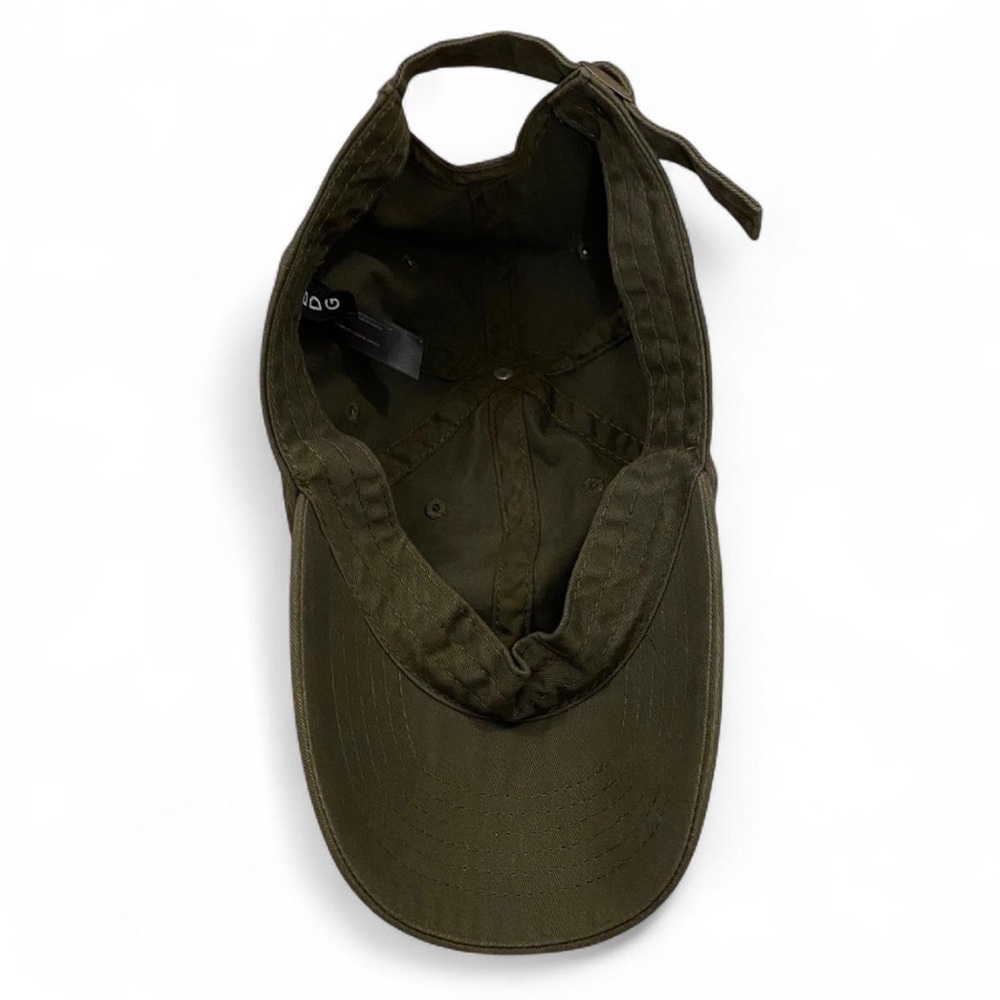 BDG Olive Green Plain Baseball Cap - Picture 3 of 5